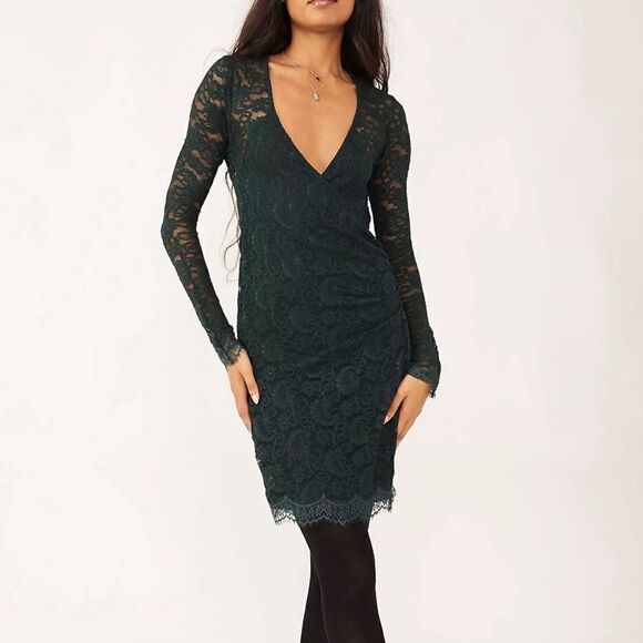 Free People pearl lace mini dress size Small - Picture 2 of 14